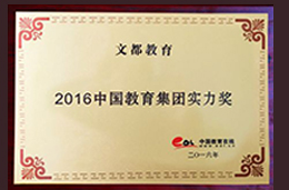 2016中国教育集团实力奖